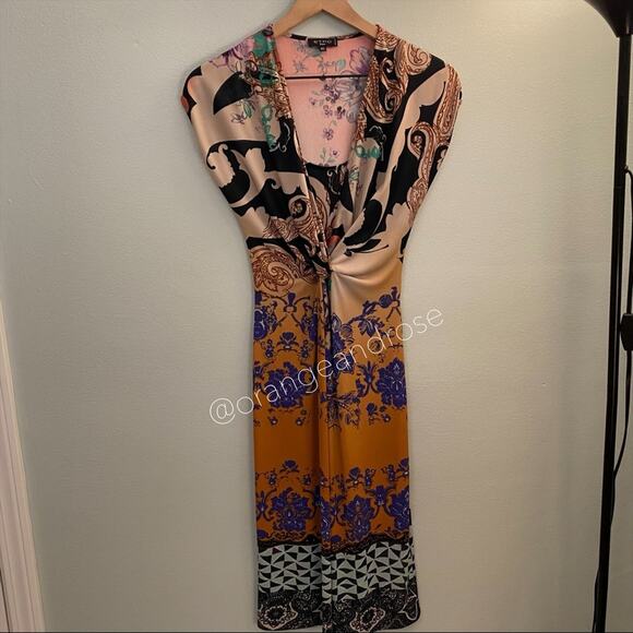 ETRO Milano Orange Mini Dress XS - Picture 7 of 12